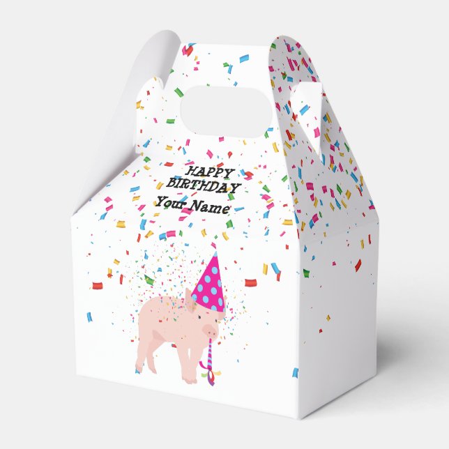 Ballotins Pig Party - Animaux à la fête d'anniversaire (Verso)