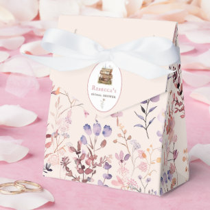 Ballotins Pile de livres fleur sauvage d'aquarelle de douche