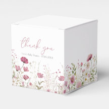 Pink Baby In Bloom Floral Wildflower Baby Shower