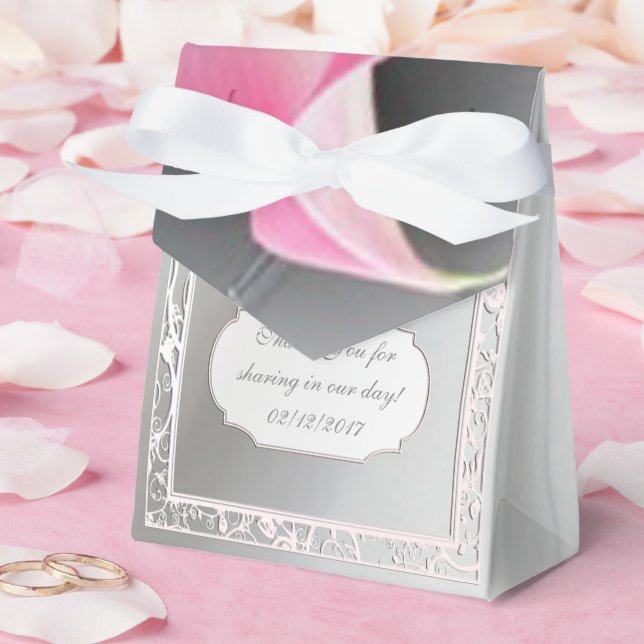 Ballotins Pink Calla Lily Mariage Favor Box (Mariage)