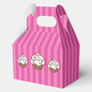 Ballotins Pink Cupcake Party Favoriser boîte cadeau