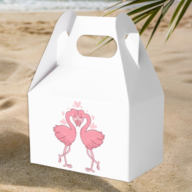 Ballotins Pink Flamingo Tropical Beach Hawaiian Wedding (Créateur téléchargé)
