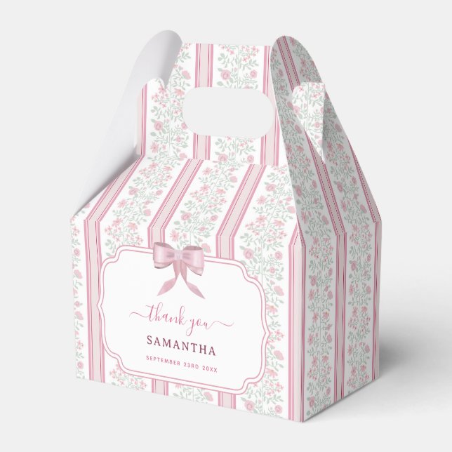Ballotins Pink Floral Wildflowers Coquette Party (Verso)