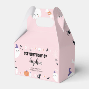 Ballotins Pink Girl Éffrayant un Fantôme Anniversaire Ballot
