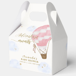 Ballotins Pink Gold Adventure Hot Air Balloon Baby shower