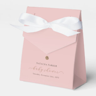 Ballotins Pink Gold Minimalist Elegant Girl Baby shower