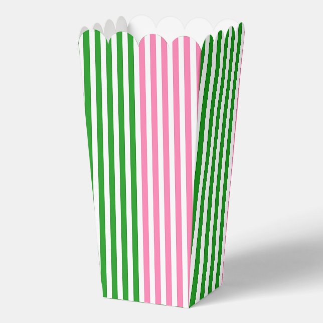 Ballotins Pink + Green Stripes Popcorn (Verso)