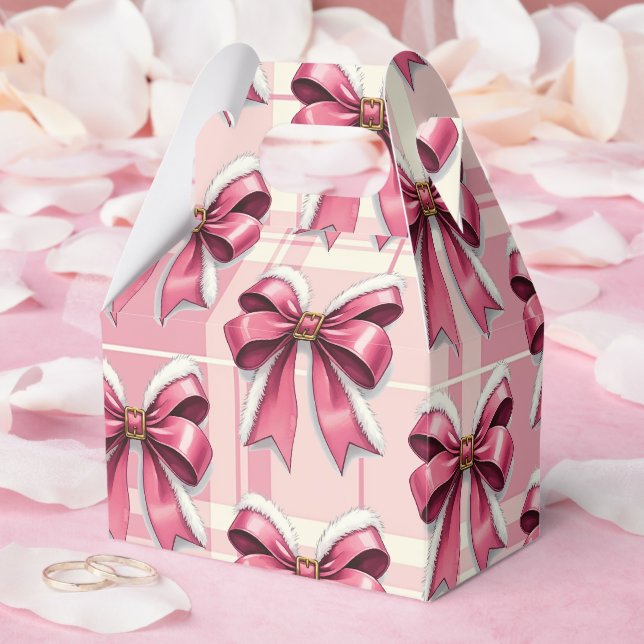 Ballotins Pink Noël Played Père Noël Bows (Mariage)