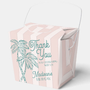 Ballotins Pink Palm Spring Pastel Beach Anniversaire