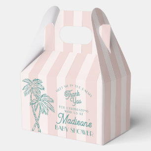 Ballotins Pink Palm Spring Pastel Beach Baby shower