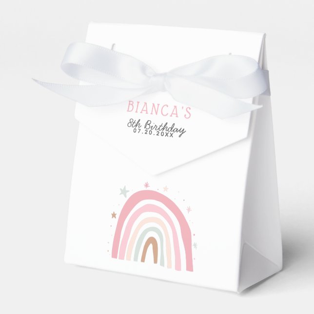 Ballotins Pink Pastel Rainbow Girl Anniversaire (Verso)
