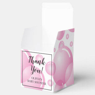 Ballotins PInk soap bulle fille baby shower merci fête