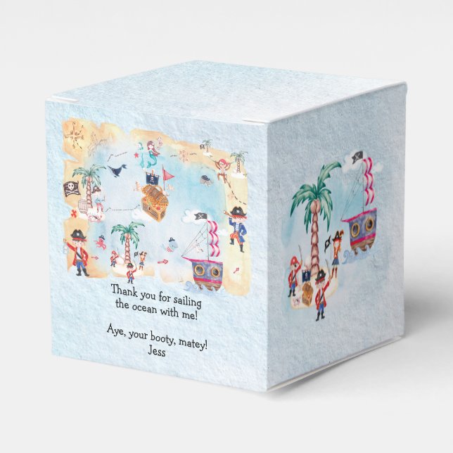 Ballotins Pirates Treast Hunt Map Enfants Garçon Anniversair (Verso)
