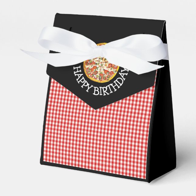 Ballotins Pizza Party Bonbons Favoriser Sacs pour la fête d' (Verso)