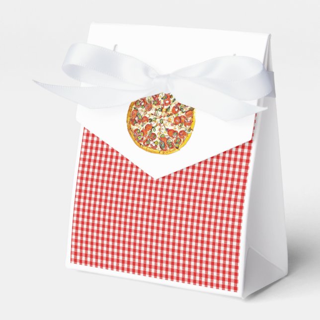 Ballotins Pizza Party Bonbons Favoriser Sacs pour la fête d' (Verso)