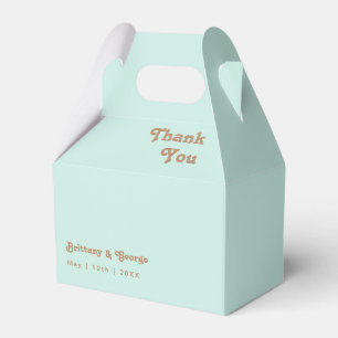 Ballotins Plage Retro Aqua Wedding Favor Box