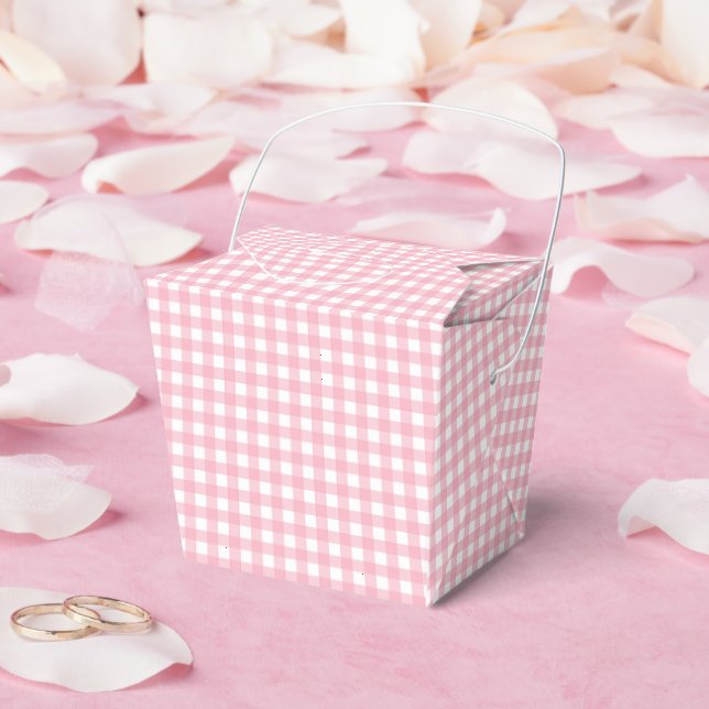 Ballotins Plaid de buffle classique rose Faye et Lauren (Mariage)