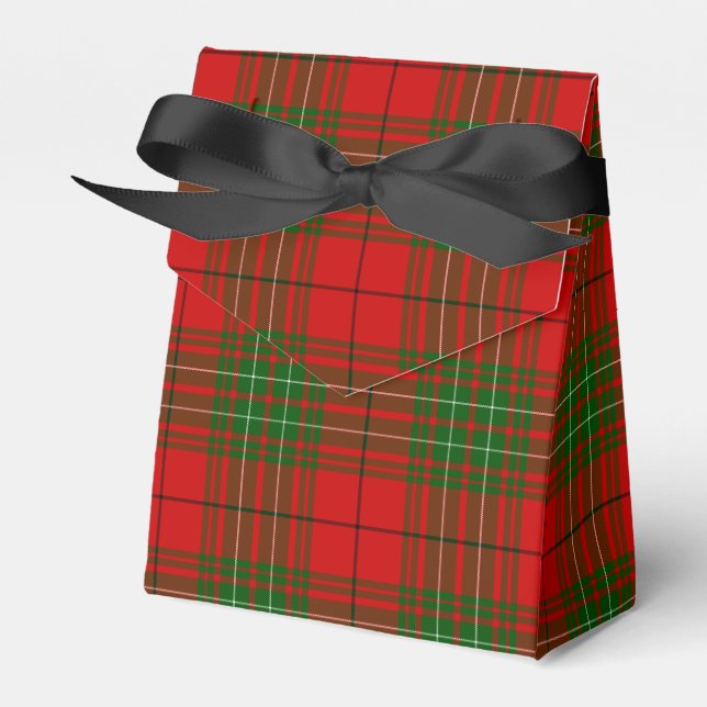 Ballotins Plaid vert rouge de Comyn tartan (Verso)