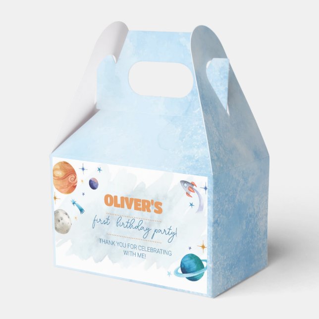 Ballotins Planètes spatiales Ballotin de fête d'anniversaire (Verso)