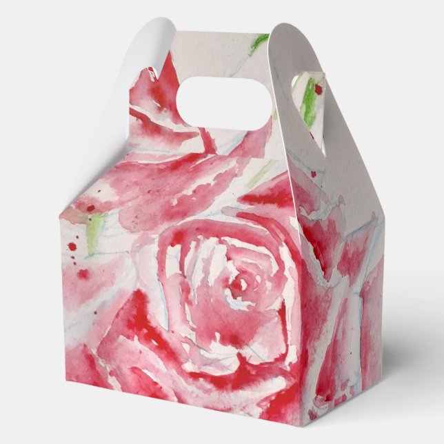 Ballotins Plaque de Motif de papier Rose Rose rouge (Recto)