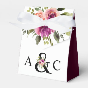 Ballotins Plum rose et noir d'espere florale moderne
