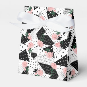 Ballotins Points Abstraits modernes et fleurs roses