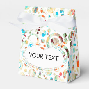 Ballotins Points de couleur et Motif circulaire + votre text