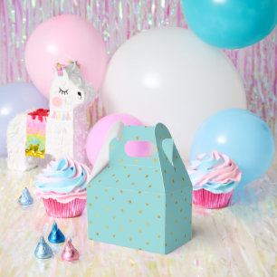 Ballotins Points Gold Confetti Aqua Mint