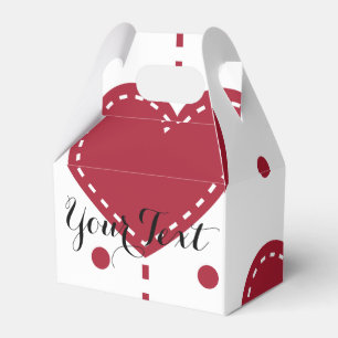 Ballotins Points motifs Valentine Personnalisé Red Hearts