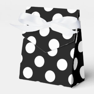 Ballotins Pois noir et blanc fête d'anniversaire