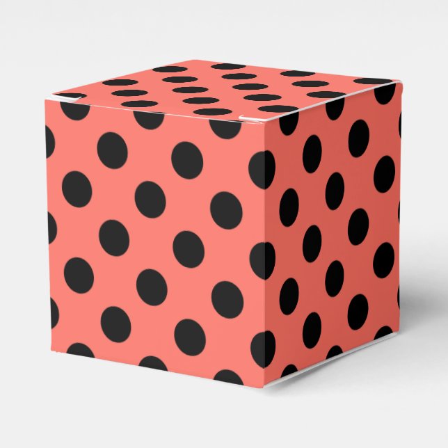 Ballotins Pois noirs sur corail vivant (Verso)
