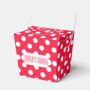 Ballotins Pois rouge et blanc à emporter ballotin