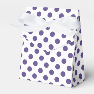 Ballotins Pois ultra violets sur blanc