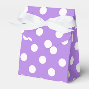 Ballotins Pois violet blanc fête d'anniversaire