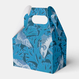 Ballotins Poisson Nage d'algues Coral Bleu Vintage Classique