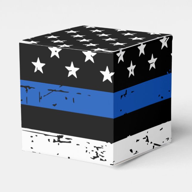 Ballotins Police Graduation Application de la loi Ligne bleu (Verso)