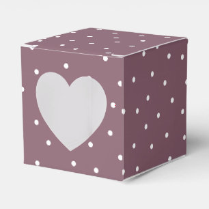 Ballotins Polka blanc violet point classique mariage romanti