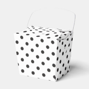 Ballotins Polka Dot Parti De Mariage Noir Et Blanc