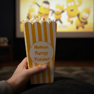 Ballotins popcorn de cinéma familial personnalisé