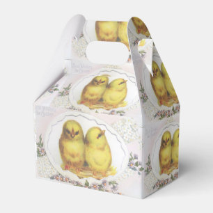 Ballotins Poussins de Pâques vintage, boîte de bonbons