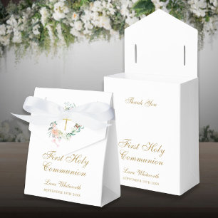 Ballotins Première Sainte Communion Roses Floral Garland