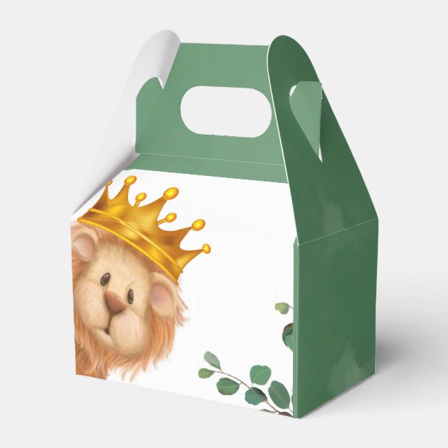 Ballotins Prince Lion Golden Crown Baby shower (Verso)
