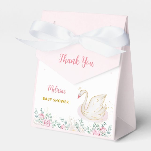 Ballotins Princesse Swan Baby shower Merci (Verso)