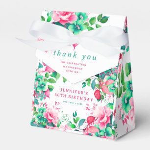 Ballotins Printemps Eté Aquarelle Florale 60e Anniversaire