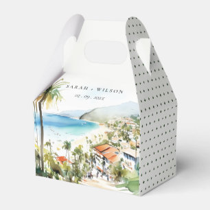 Ballotins Puerto Vallarta Mexique paysage aquarelle Mariage