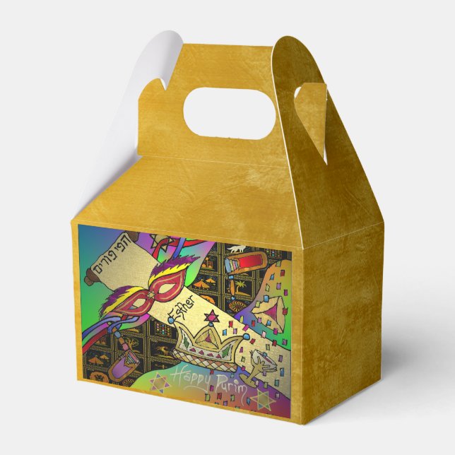 Ballotins Purim Esther Célébration Art foncé Imprimer (Verso)