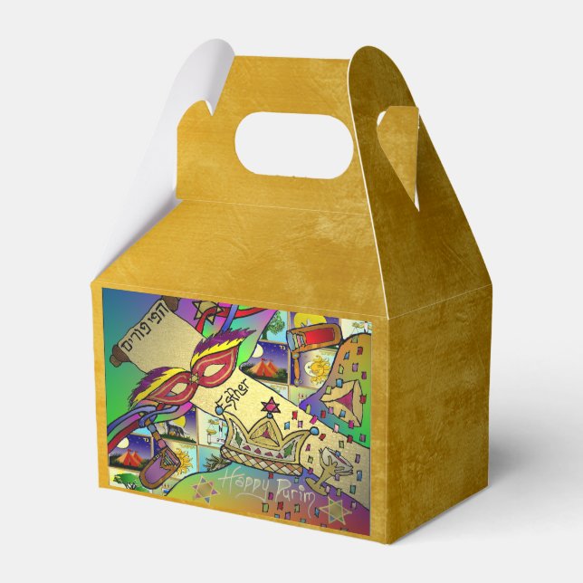 Ballotins Purim Esther Célébration Art léger Imprimer (Verso)