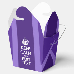 Ballotins Purple Accent Keep Calm and Your Text Union Jack