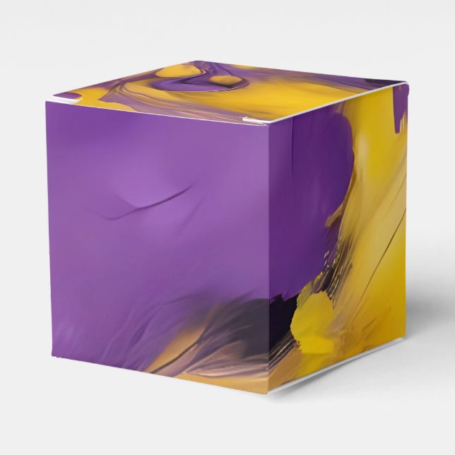 Ballotins Purple and Gold Abstract (Verso)