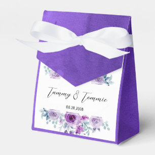 Ballotins Purple Aquarelle Peony Flowers Mariage Personnalis